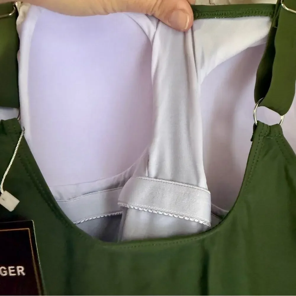 Chic Olive Green One-Piece Swimsuit - Picture 8 of 8